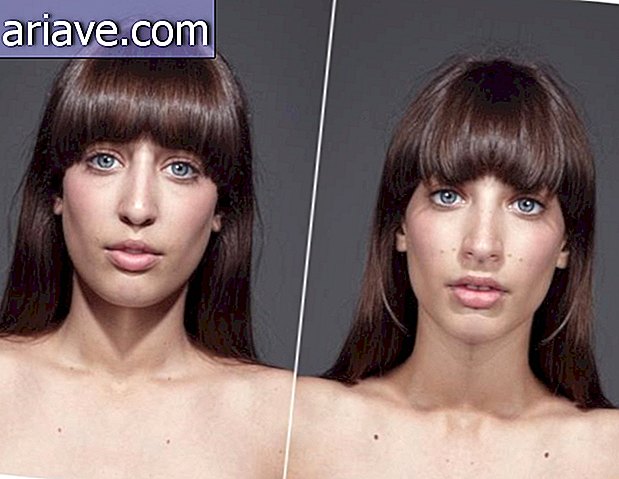 El fotógrafo crea versiones simétricas de caras de modelos [galería]