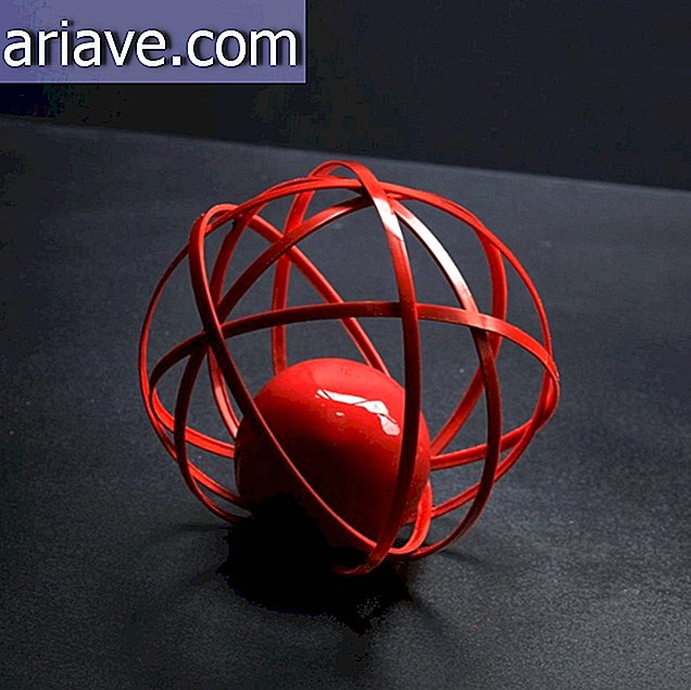 Punainen pallo muotoinen karkki