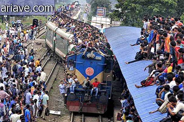 Overcrowded Train in Bangladesh