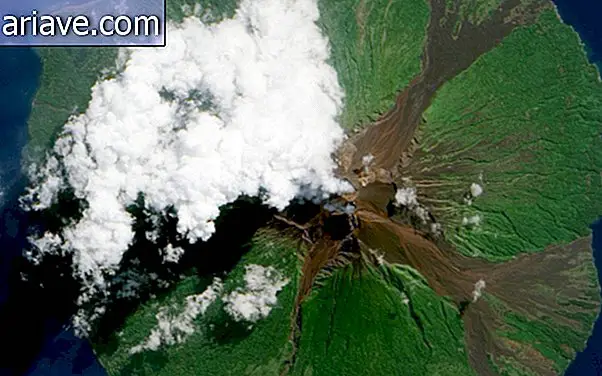 Uzaydan görülen volkan