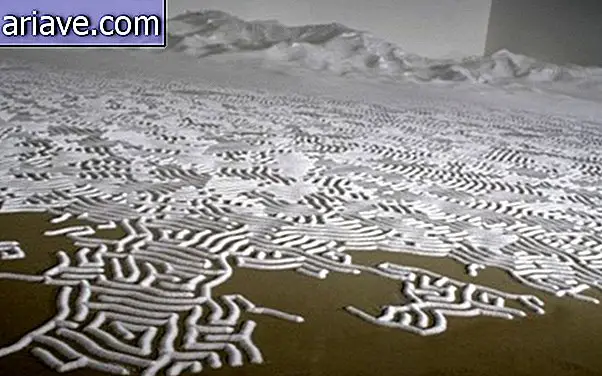 Salt Maze: Der Künstler schafft mit seinen eigenen Händen erstaunliche Werke