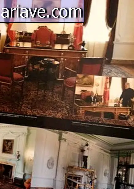 Фотографије на екрану приказују више детаља из снимка иза кулиса.