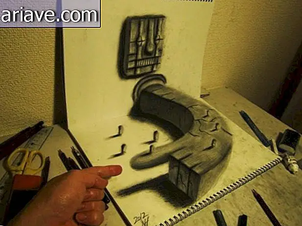 С помощью граффити и креативности художник создает потрясающие 3D рисунки [галерея]