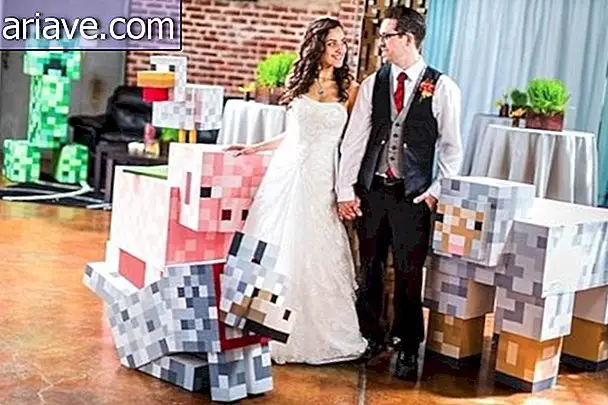 El matrimonio fue la forma en que los novios también muestran su amor por Minecraft