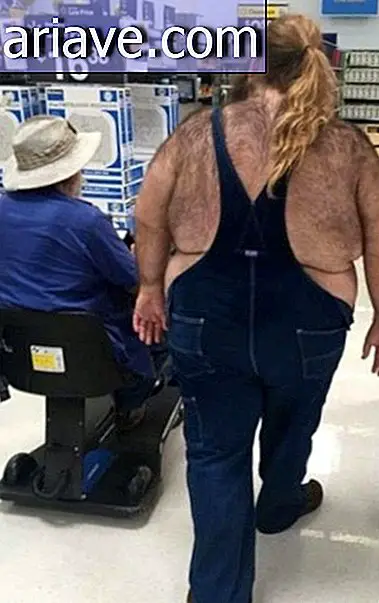 Overweight and hairy man
