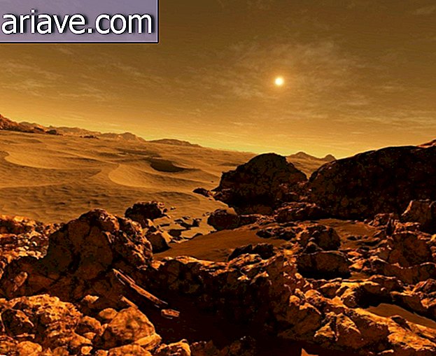 Sonne vom Mars aus gesehen