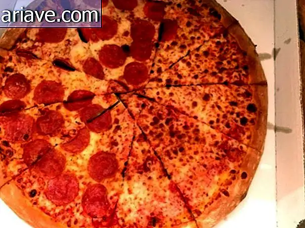 Pizza falsch geschnitten