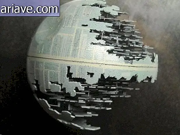 Check out the Death Star made with a ping pong ball
