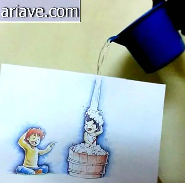 Este chico combina dibujos con realidad de una manera asombrosa.