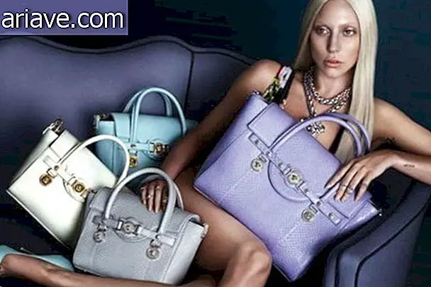 Før og etter Photoshop: Lady Gaga Kampanje for Versace