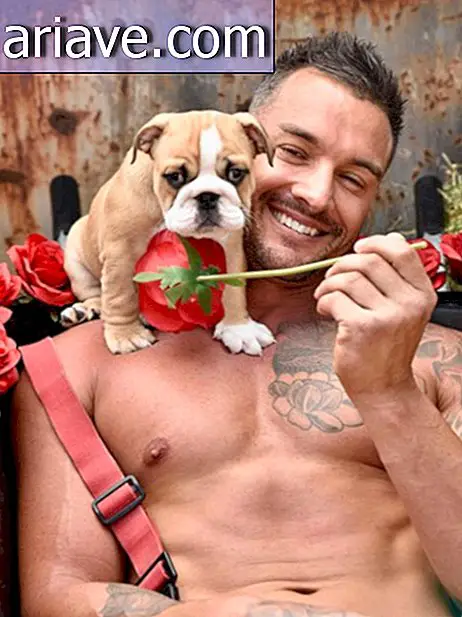 Denne kalenderen med brannmenn med kjæledyr er sexy og søt på samme tid.