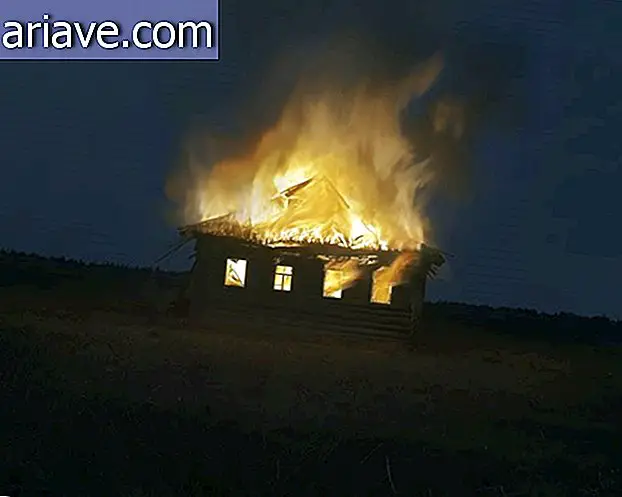 Burning house
