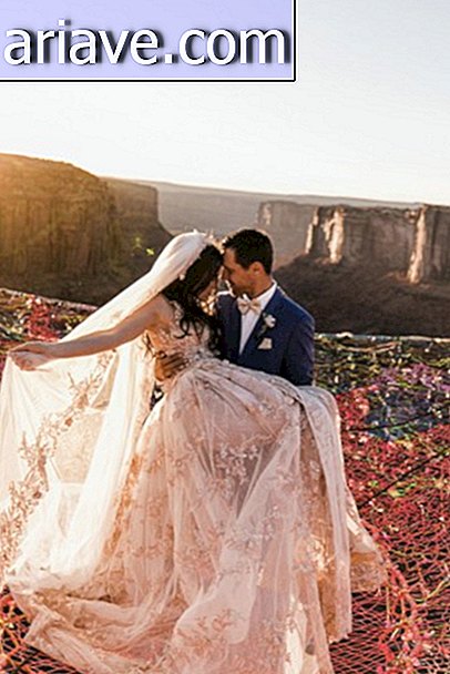 Дивіться фотографії весілля, зробленого між двома горами, 120 м від землі
