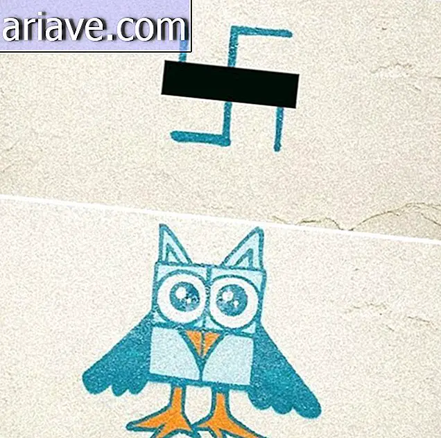 Kunstnere i Berlin dekker swastika tegnet av byen