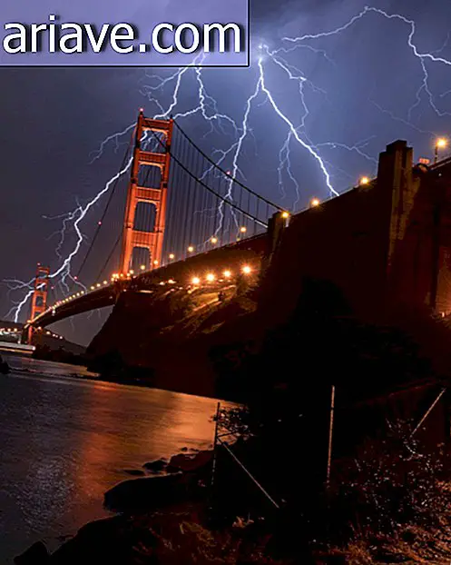 Foudre au Golden Gate Bridge