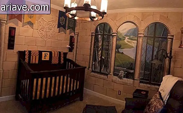 Harry Potter-fans veranderden de kamer van zijn zoon in Hogwarts