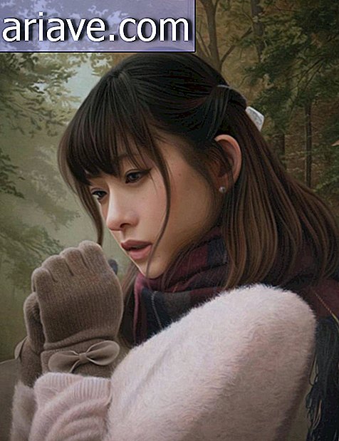 Jaapani tüdruk külmaga