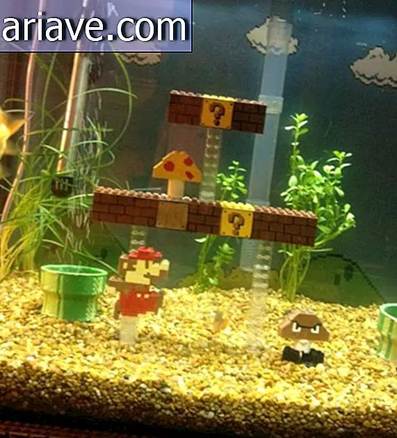 Super Mario LEGO versioonis tungib akvaariumi [video]