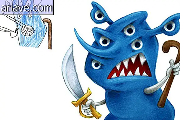 Illustrator recrea monstruos dibujados por niños