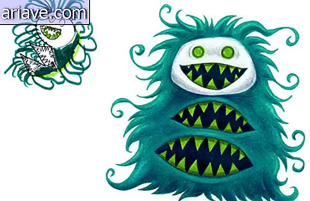 Illustrator recrea monstruos dibujados por niños