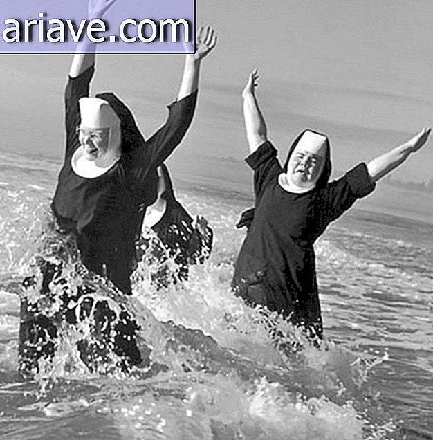 Nonner på stranden