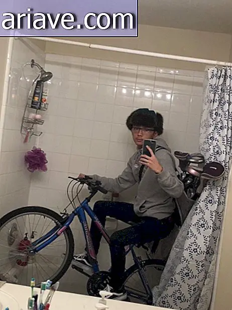 selfie v kopalnici