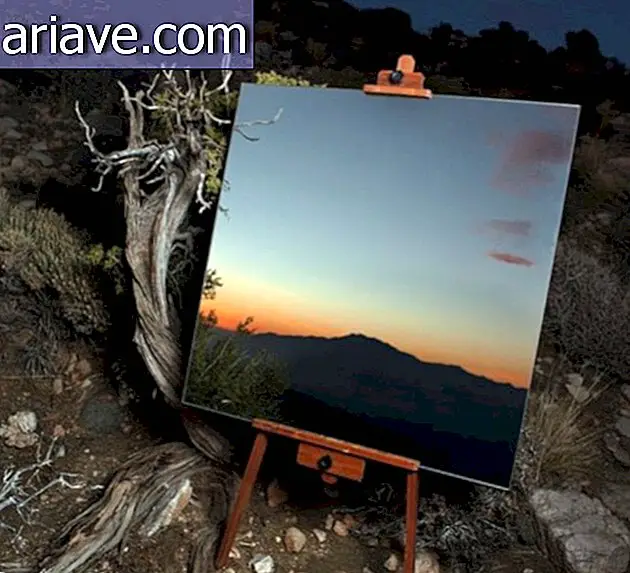 Le photographe utilise le miroir dans des paysages ouverts et rend ses photos étonnantes