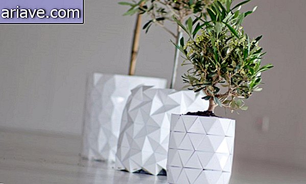 Ce zici de o vază-origami pentru a-ți decora grădina? [Galerie]