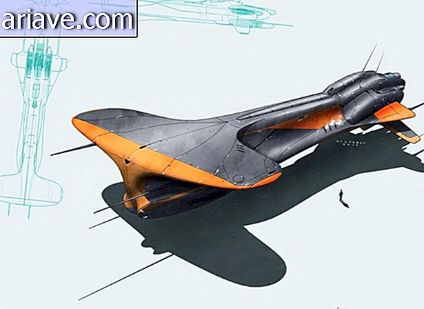 Artis menciptakan desain konseptual untuk pesawat ruang angkasa masa depan; lihat