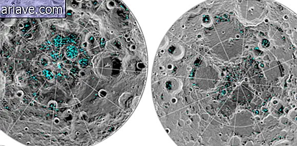Identification de la glace sur la lune