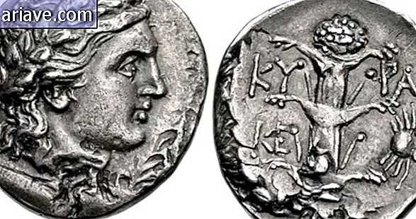 Eine Münze des alten Roms