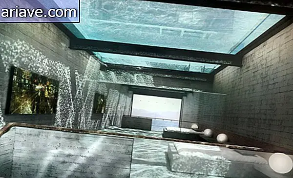 Découvrez la maison souterraine avec piscine sur le toit et vue imprenable sur la mer