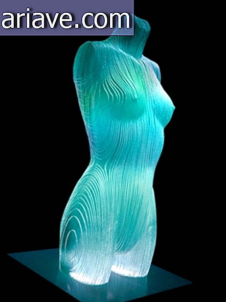 El trabajo del surfista se convirtió en escultor y realiza increíbles trabajos con vidrio.
