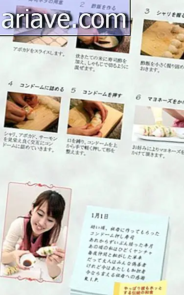 जापानी किताब कंडोम के साथ पाक व्यंजनों को सिखाती है