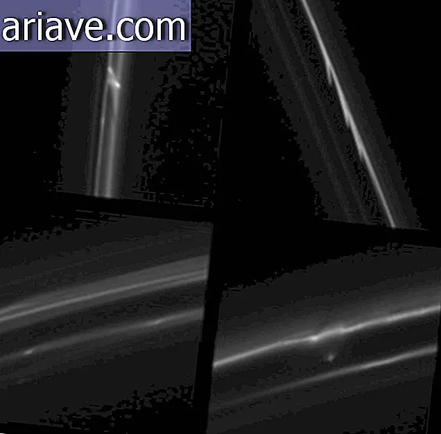 Wahana antariksa merekam benda-benda yang menusuk cincin Saturnus
