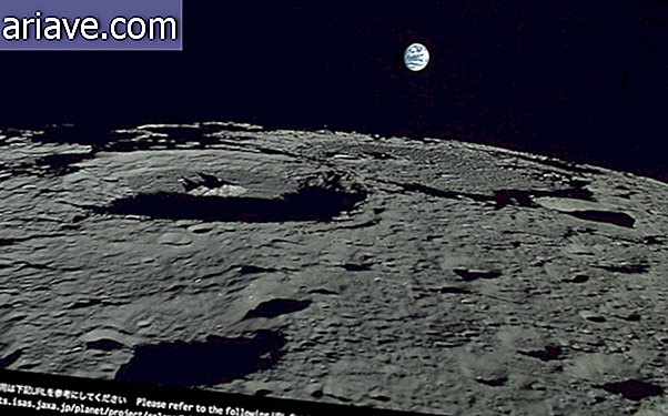Il sorgere della terra dalla luna è impressionante