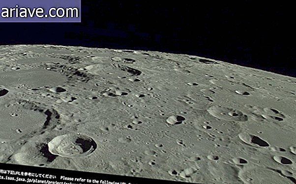 Il sorgere della terra dalla luna è impressionante.
