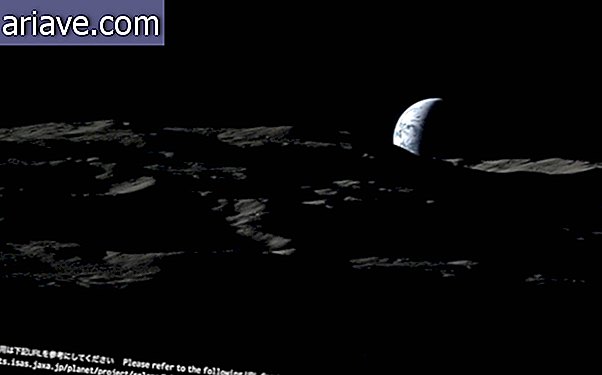 Vzpon zemlje z Lune je impresiven