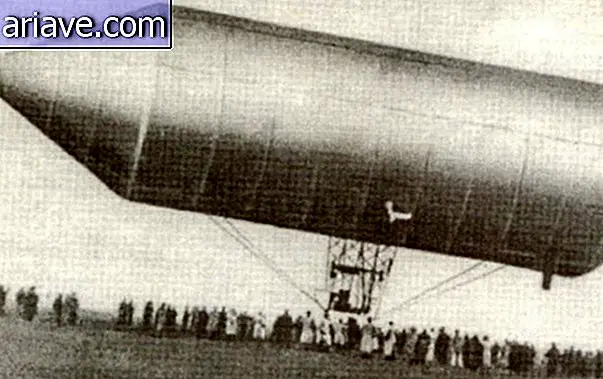 An airship.