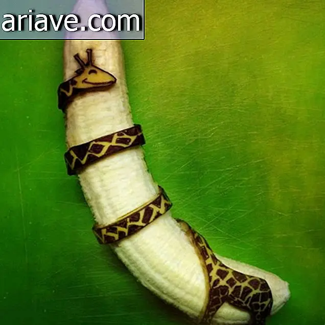 Længe leve kreativiteten! Kunstner laver fantastiske illustrationer på bananer