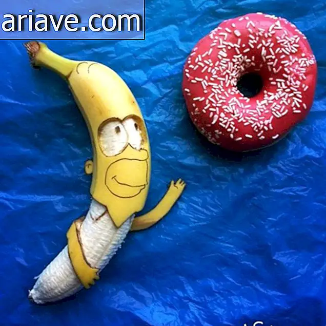 Længe leve kreativiteten! Kunstner laver fantastiske illustrationer på bananer