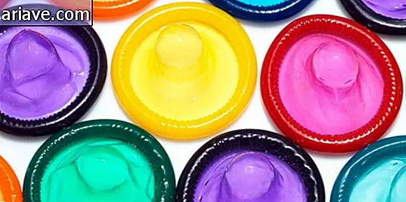 Colorful condoms