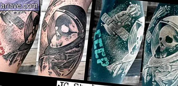 Une artiste obtient une prothèse avec une machine à tatouer intégrée