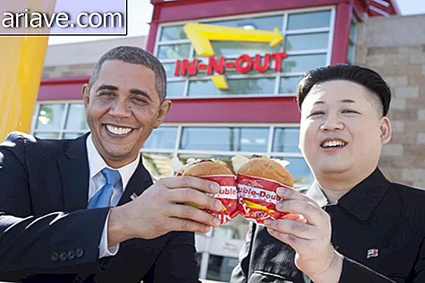 Bra i Los Angeles: Obama og Kim Jong-un rusler rundt i byen