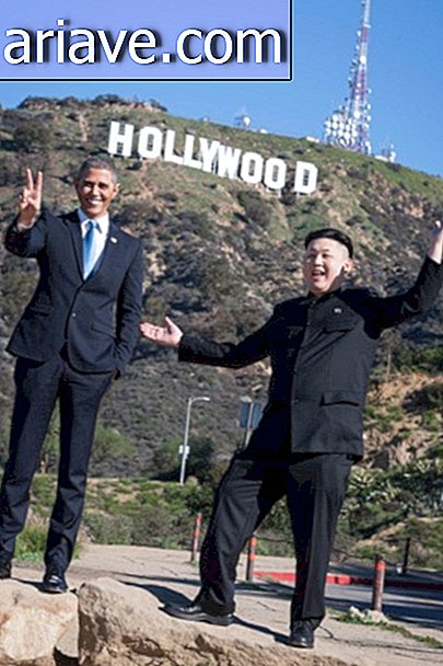 Bagus di Los Angeles: Obama dan Kim Jong-un berjalan-jalan di sekitar kota