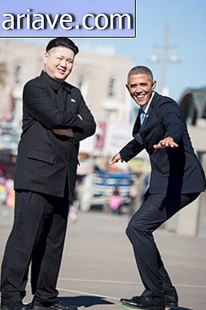 Bien en Los Ángeles: Obama y Kim Jong-un pasean por la ciudad