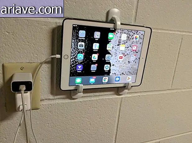 iPad på veggen