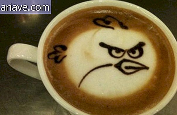 ¿Qué tal tomar un café con dibujos de Angry Birds?