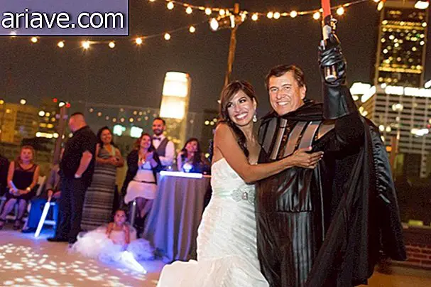 Bekijk foto's van een prachtige bruiloft met een Star Wars-thema
