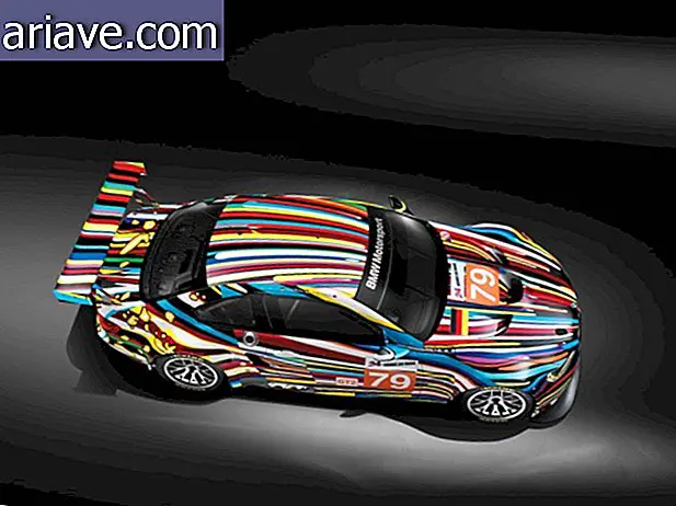 BMW M3, der deltog i kategorien 24 timer i Le Mans GT2, malet af Jeff Koons